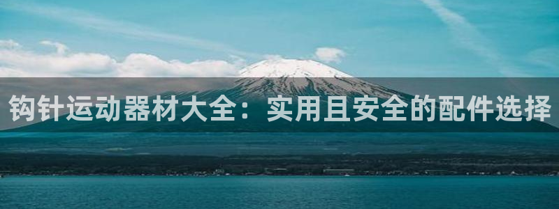 凯捷体育娱乐代理怎么样:钩针运动器材大全:实用且安全的配件选